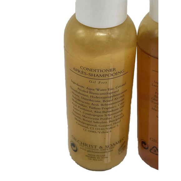 Gilchrist & Soames Sample Size Shampoo, Conditioner 2 Oz Est. London, England - Picture 10 of 13